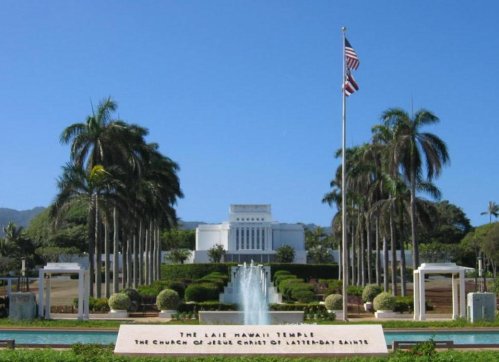 The Mormon Temple in Hawaii