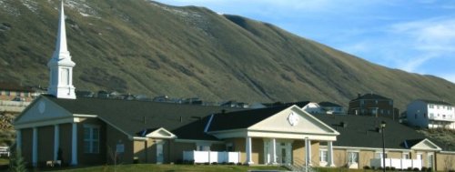 Uma capela mórmon em Utah