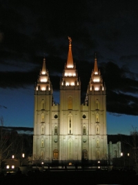 Un templo mormón