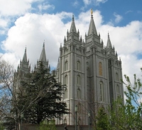 O templo Mórmon em Salt Lake City